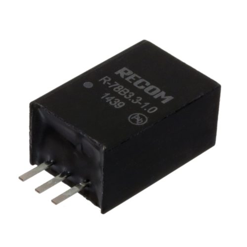 R-78B5.0-2.0 - Vin=6.5-32V Vout=5.0V Iout=2A SIP3,78XX lábkompatibilis DC/DC-átalakító - RECOM