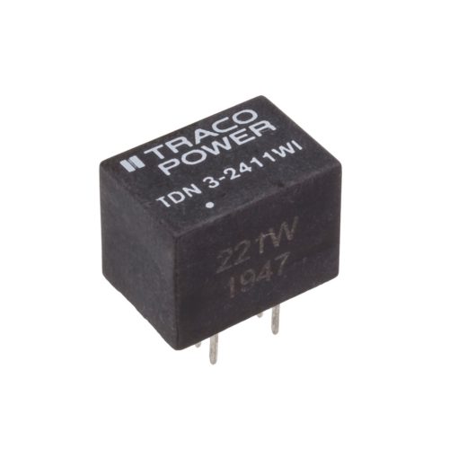 TDN5-2410WI - 5W Vin=9-36V Vout=3.3V Iout=1A, 1.6KV szigetelt DC/DC-átalakító - TRACOPOWER
