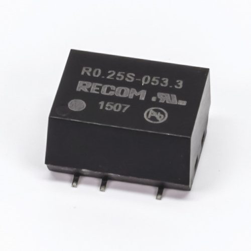 R0.25S-0512-HP - SMD 0.25W Vin=5V Vout=12V Iout=21mA ~SO8W,3KV szigetelt DC/DC-átalakító - RECOM