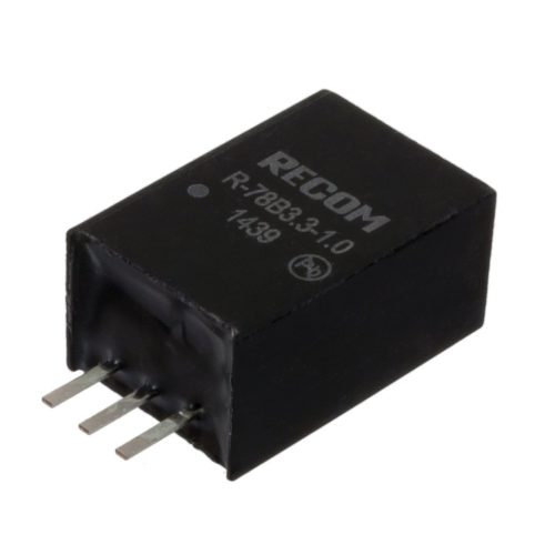 R-78B9.0-1.0 - Vin=12-32V Vout=9V Iout=1A SIP3,78XX lábkompatibilis DC/DC-átalakító - RECOM