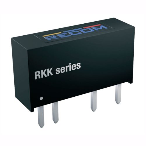 RKK-0505S/H - DC/DC-konverter 1W Vin=5V Vout=5V Iout=200mA SIP7, 1.5KV -40-+105°C, szigetelt - RECOM