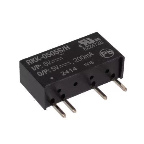 RKK-0505S/H – 1 W, Vin = 5 V, Vout = 5 V, Iout = 200 mA, SIP7, 4 kV, -40 bis +105 °C, isoliert, DC/DC-Wandler – RECOM