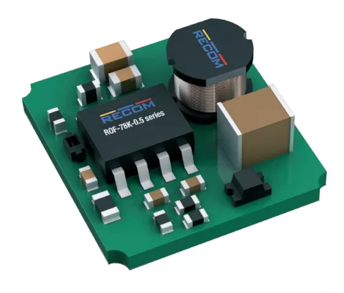 ROF-78K3.3-0.5SMD-R – Vin=4,5–36 V, Vout=3,3 V, Iout=500 mA, SMD, 13,5 × 12,5 mm, DC/DC-Wandlermodul – RECOM