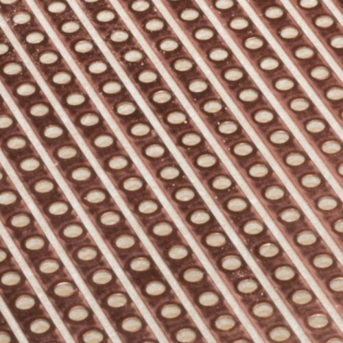 VK710-1 - 50x100mm egyoldalas forrpontos/sávos (folyamatos sávok RM=2.54mm) lyuk RM=2.54mm próba NYÁK - RADEMACHER