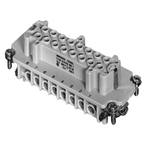 C14610B0161021 - 16+PE ipari 16-pólusú aljzat C146E - AMPHENOL