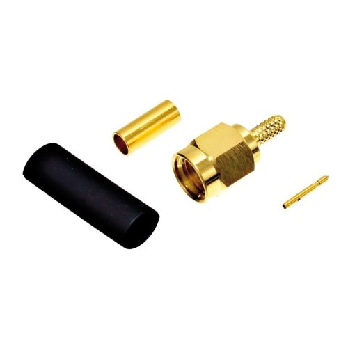 SMA1111A2-3GT50G-5-50 - SMA dugó, crimp, lengő, RG174 szigetelő:TEFLON - AMPHENOL