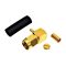   SMA1112A5-3GT50G-5-50 - SMA 90° dugó, crimp, lengő, RG174 szigetelő:TEFLON - AMPHENOL