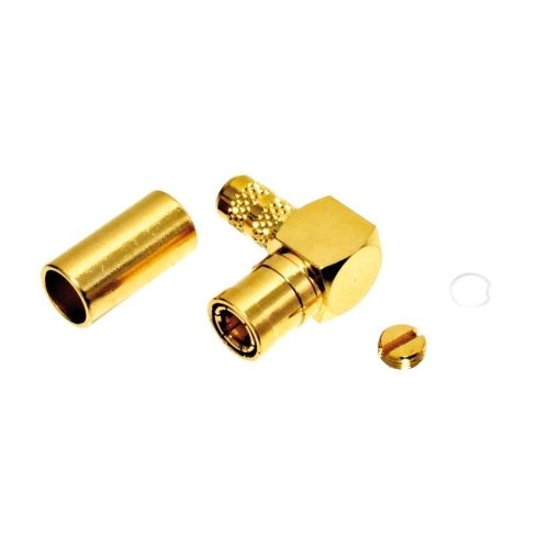 SMB6112A1-3GT30G-1-50 - SMB 90° dugó, crimp, lengő, RG58 szigetelő:TEFLON - AMPHENOL