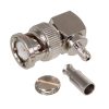 B1112E1-ND3G-5-50 - BNC 90° 50Ohm dugó, crimp, lengő BNC/RG174 szigetelő:DELRIN - AMPHENOL