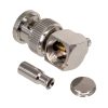 B1112E1-ND3G-5-50 - BNC 90° 50Ohm dugó, crimp, lengő BNC/RG174 szigetelő:DELRIN - AMPHENOL