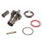   B6421A1-NT3G-1-50 - BNC 50Ohm aljzat, crimp, Szerelhető BNC/RG58 szigetelő:TEFLON - AMPHENOL