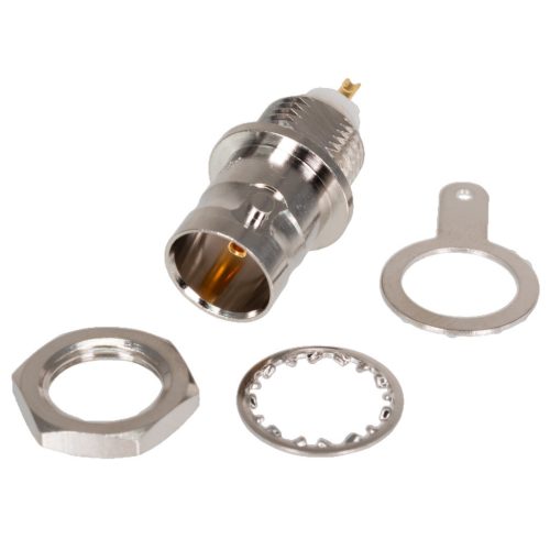 B6351B1-ND3G-75 - BNC 75Ohm aljzat, szerelhető BNC szigetelő:DELRIN - AMPHENOL