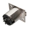 AC3FPZ - XLR 3-pólusú aljzat, szerelhető fémszínű - AMPHENOL