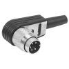 T3356005 - ipari 90° 5-pólusú dugó, lengő C091A DIN41524 (05-b) - AMPHENOL