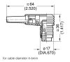 T3400058 - ipari 90°-os 6-pólusú dugó, lengő C091A aranyozott kontaktus (06-a) - AMPHENOL