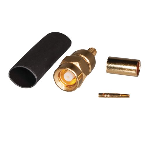 SMC6121A1-3GT30G-5-50 - SMC dugó, crimp, lengő, RG174 szigetelő:TEFLON - AMPHENOL