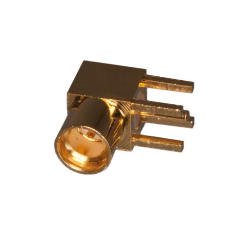MMCX6252N1-3GT30G-50 - MMCX 90° aljzat, NYÁK-ba MMCX szigetelő:TEFLON - AMPHENOL