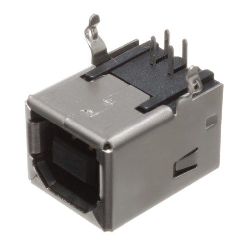 UE27BC74100 - USB-USB-B aljzat 90° NYÁK-ba U27-sorozat - AMPHENOL