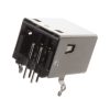 UE27BC74100 - USB-USB-B aljzat 90° NYÁK-ba U27-sorozat - AMPHENOL
