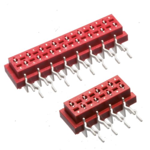 TMM-5-0-20-2 - MICRO MATCH 20-pólusú NYÁK-ba ültethető aljzat 90° RM=1.27mm - AMPHENOL