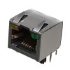 RJHSE5381 - RJ45 8-pólusú aljzat NYÁK-ba moduláris árnyékolt zöld+sárga LED - AMPHENOL