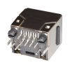RJHSE3381 - RJ45 8-pólusú aljzat NYÁK-ba árnyékolt zöld+sárga LED - AMPHENOL