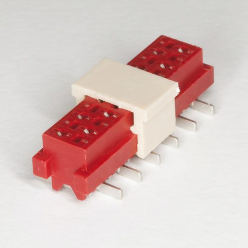 TMM-6-0-12-1 - MICRO MATCH 12-pólusú SMD NYÁK-ra ültethető aljzat RM=1.27mm Reel - AMPHENOL