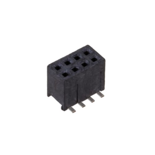 20021321-00008C4LF - 2x4-pólusú tüskesor aljzat, RM=1.27x1.27mm, kétsoros, aranyozott, SMD - AMPHENOL