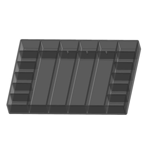 TEKO SCA20.0 - 20-rekeszes alkatrésztároló SC-sorozatú dobozhoz - TEKO