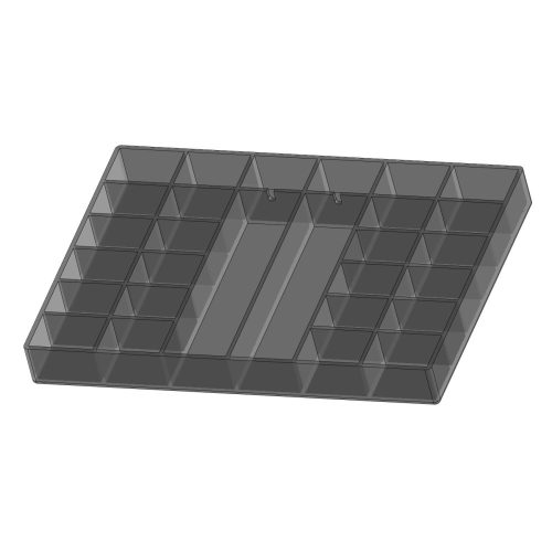 TEKO SCA28.0 - 28-rekeszes alkatrésztároló SC-sorozatú dobozhoz - TEKO