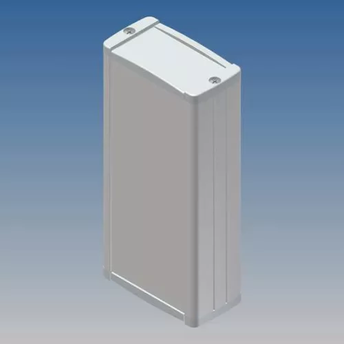 TEKAL13.30 - extrudált fém műszerdoboz 125x60x31mm asztali fehér/világosszürke - TEKO