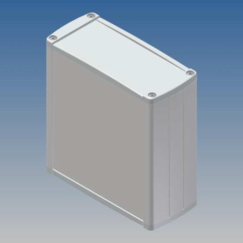 TEKAL31.30 - extrudált fém műszerdoboz 110x106x46mm asztali fehér/világosszürke - TEKO