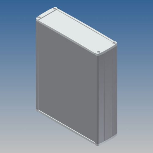 TEKAL42.31 - extrudált fém műszerdoboz 210x167x53mm asztali ALU/világosszürke - TEKO