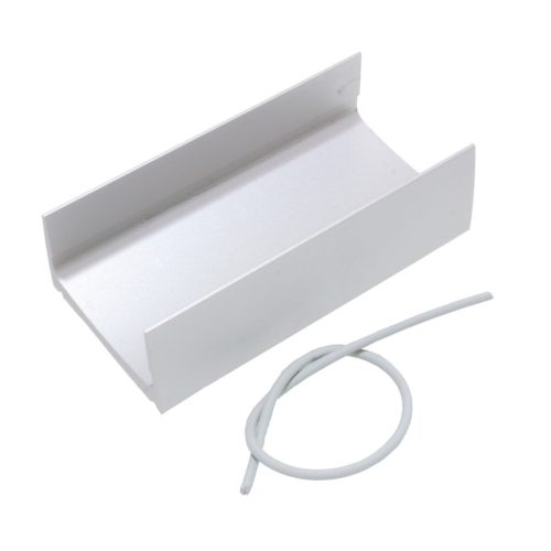 VS1.1 - extrudált fém műszerdoboz rögzítősín TEKAL dobozokhoz, ALU - TEKO