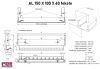 AL 150 X 100 X 60mm fekete - 150x100x60