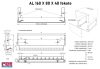 AL 160 X 80 X 40mm fekete - 160x80x40