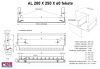 AL 200 X 250 X 60mm fekete - 200x250x60