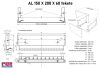 AL 150 X 200 X 60mm fekete - 150x200x60